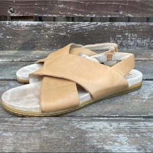PREOWNED Woman’s Born Flat Leather Sandals SZ 9